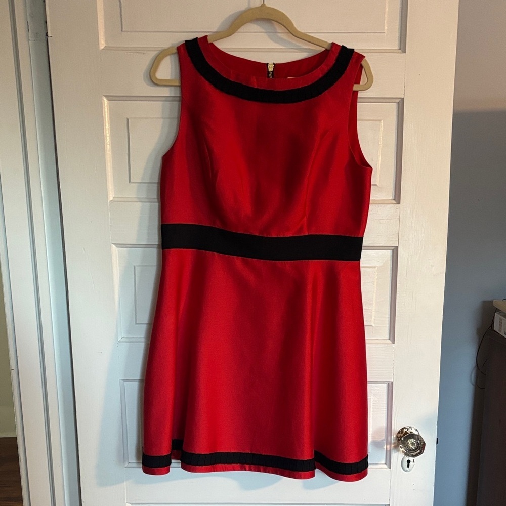 Sail to Sable Red and Black Mini Dress